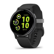 Garmin Vivoactive 5 Slate Aluminium Bezel with Black Case and Silicone Band 010-02862-10 Garmin Vivoactive 5 Slate Aluminium Bezel with Black Case and Silicone Band 010-02862-10