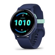 Garmin Vivoactive 5 Metallic navy Aluminium bezel with navy case and silicone band 010-02862-12 Garmin Vivoactive 5 Metallic navy Aluminium bezel with navy case and silicone band 010-02862-12