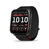 Garmin Venu X1 Black with Slate Titanium Caseback and Black ComfortFit Nylon Band 010-02980-02