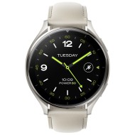 Xiaomi Watch 2 Titan Gray Case with White Leather Strap BHR9306GL