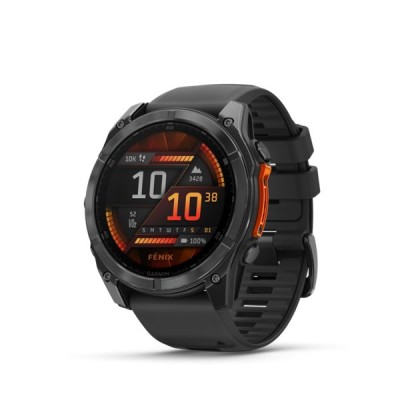 Garmin fenix 8 51mm Dark Grey with Black Silicone Band 010-02905-00 Garmin fenix 8 51mm Dark Grey with Black Silicone Band 010-02905-00