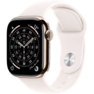 Apple Watch S11&nbsp;Cellular 42mm&nbsp;Gold Titanium Case with Light Blush Sport Band S/M MF8W4