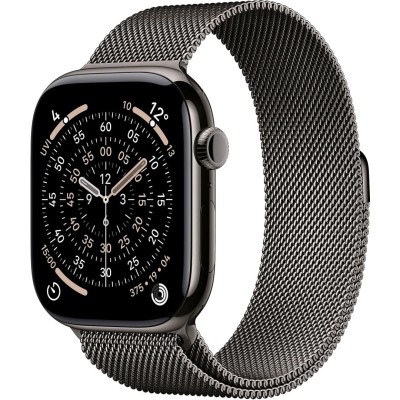 Apple Watch S11&nbsp;Cellular 42mm&nbsp;Slate Titanium Case with Slate Milanese Loop MF8U4