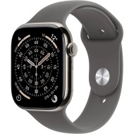 Apple Watch S11&nbsp;Cellular 46mm&nbsp;Natural Titanium Case with Stone Grey Sport Band M/L MFCX4