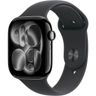 Apple Watch S11&nbsp;GPS&nbsp;42mm&nbsp;Jet Black Aluminium Case with Black Sport Band M/L MEQU4
