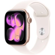 Apple Watch S11&nbsp;GPS&nbsp;42mm&nbsp;Rose Gold Aluminium Case with Light Blush Sport Band S/M MEU04