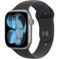 Apple Watch S11&nbsp;GPS&nbsp;42mm&nbsp;Space Grey Aluminium Case with Black Sport Band S/M MEQW4