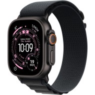Apple Watch Ultra 3&nbsp;Cellular&nbsp;49mm&nbsp;Black Titanium Case with Black Alpine Loop Large MF0X4