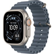 Apple Watch Ultra 3&nbsp;Cellular&nbsp;49mm&nbsp;Natural Titanium Case with Anchor Blue Ocean Band MEWH4