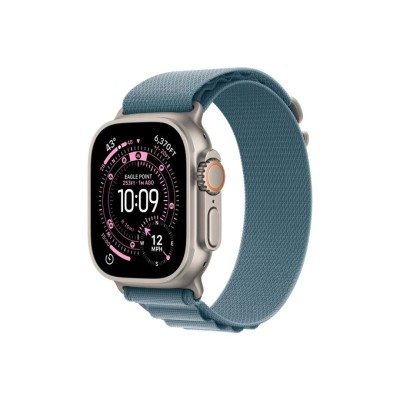 Apple Watch Ultra 3 Cellular 49mm Natural Titanium Case with Light Blue Alpine Loop Medium MEWM4 Apple Watch Ultra 3 Cellular 49mm Natural Titanium Case with Light Blue Alpine Loop Medium MEWM4