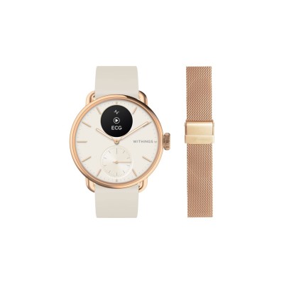 Withings Scanwatch 2 38mm including Milanese wristband Rose Gold HWA10-BUNDLE 2-ALL-INT Withings Scanwatch 2 38mm including Milanese wristband Rose Gold HWA10-BUNDLE 2-ALL-INT