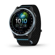 Garmin Approach J1 Cloud Blue Aluminum Bezel with Black/Azure ComfortFit Fabric Band 010-03898-00