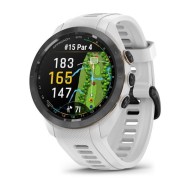 Garmin Approach S70 42mm Black/Peach Ceramic Bezel with White Silicone Band 010-02746-10
