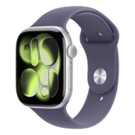 Apple Watch S11&nbsp;Cellular 46mm Silver Aluminium Case with Purple Fog Sport Band - M/L MFCR4MP/A