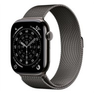 Apple Watch S11&nbsp;Cellular 46mm&nbsp;Slate Titanium Case with Slate Milanese Loop - S/M MFD34MP/A