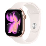 Apple Watch S11&nbsp;GPS&nbsp;46mm&nbsp;Rose Gold Aluminium Case with Light Blush Sport Band - S/M MEV64MP/A