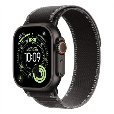 Apple Watch Ultra 3&nbsp;Cellular&nbsp;49mm&nbsp;Black Titanium Case with Black/Charcoal Trail Loop - S/M MF1D4QH/A