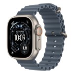 Apple Watch Ultra 3 Cellular 49mm Natural Titanium Case with Anchor Blue Ocean Band MEWH4QH/A
