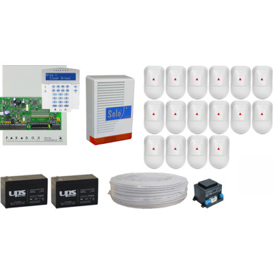 Komplett Rendszer Paradox SP7000 LCD 16 db infra, központ, K32LCD kezelő, doboz, kültéri sziréna, 2 db akku, táp, 100m kábel. Komplett Rendszer Paradox SP7000 LCD 16 db infra, központ, K32LCD kezelő, doboz, kültéri sziréna, 2 db akku, táp, 100m kábel.