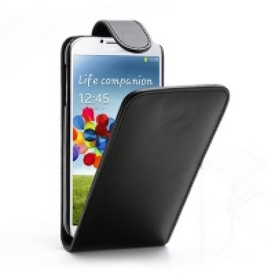 GIGAPACK Tok Álló Bőr Mágneses Flip Fekete Samsung Galaxy S4 G35947