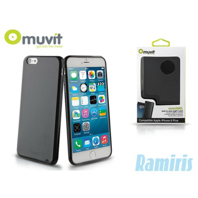 Muvit miniGel iPhone 6 Plus fekete hátlap