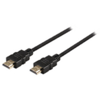 Valueline Nagysebességű HDMI kábel Ethernet átvitellel, HDMI csatlakozó - HDMI csatlakozó, 1,00 m, fekete