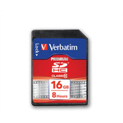 VERBATIM Memóriakártya, SDHC, 16GB, Class 10, VERBATIM