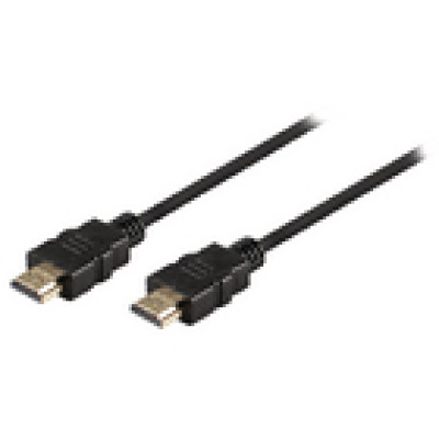 Valueline Nagysebességű HDMI kábel Ethernet átvitellel, HDMI csatlakozó - HDMI csatlakozó, 0,50 m, fekete