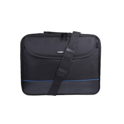 Natec Laptop táska IMPALA, fekete-kék 15,6'' (stiff shock absorbing frame) NTO-0335