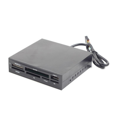 Gembird USB 2.0 internal CF/MD/SM/MS/SDXC/MMC/XD card reader/writer black FDI2-ALLIN1-02-B