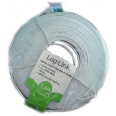 LogiLink lapos Patch kábel CAT5e 0,5M fehér CP0133