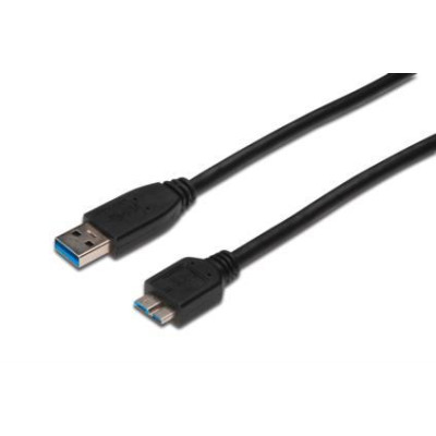 ASSMANN USB 3.0 SuperSpeed Connection Cable USB A M(plug)/microUSB B M(plug) 1m AK-300116-010-S