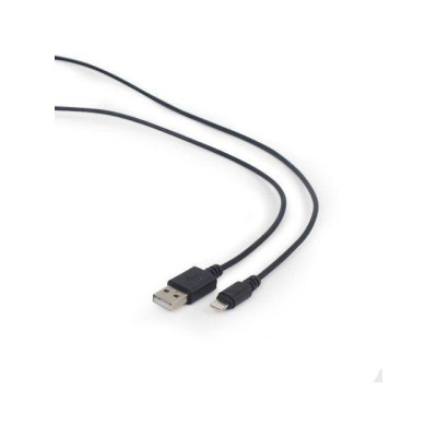 Gembird USB data sync and charging lightning cable, 1m, black CC-USB2-AMLM-1M