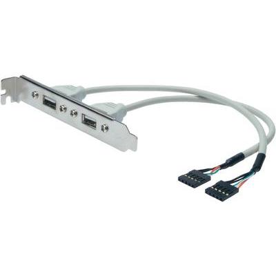 USB kábel 2x - 2x 0.25 m Bézs Digitus AK-300301-002-E