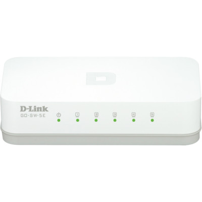 D-Link GO-SW-5E 5-Port Fast Ethernet Easy Desktop Switch 5xport,5x10/100