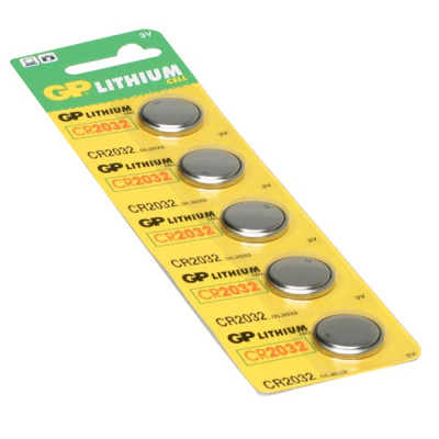 Lithium button battery GP Batteries CR2032-U5 3.0V   blister 5 pcs 4891199001147 - CR20