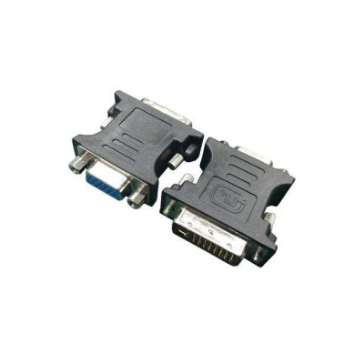 Gembird adapter DVI-A 24-pin apa / VGA 15-pin HD (3 sor) fekete A-DVI-VGA-BK