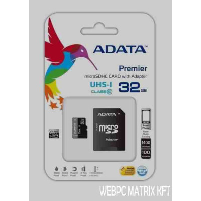 A-Data 32GB MicroSDHC + Adapter UHS-I Class 10