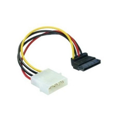 OEM Molex Power 4pin -&gt, SATA Power M/F adapter 90°-os csatlakozó