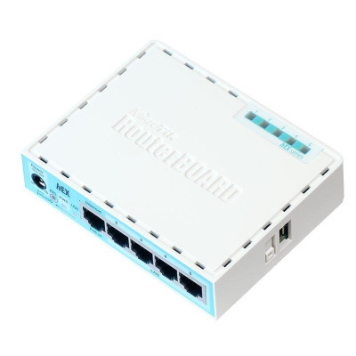 MikroTik hEX RouterOS L4 64MB RAM, 5xGig LAN, Soho Router, PoE in, plastic case MT RB750Gr3