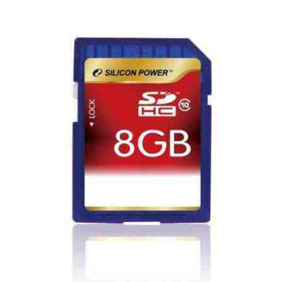 SILICON POWER 8GB Secure Digital Card CL10