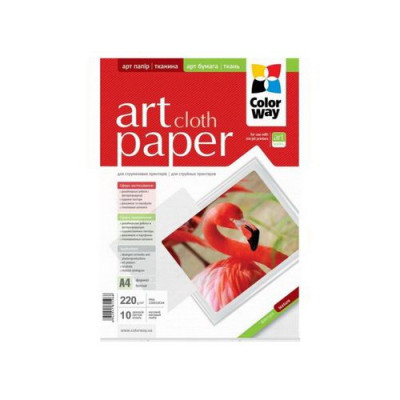 ColorWay Fotópapír ART series, cloth (matt), 220g, A4, 10 lap
