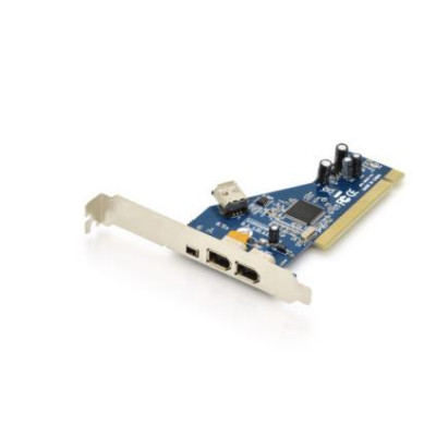 Digitus Add-On Card Firewire(400) PCI, 2x6pin. 1x4pin Int., 1x6pin Ext. IEEE139a DS-33203-2