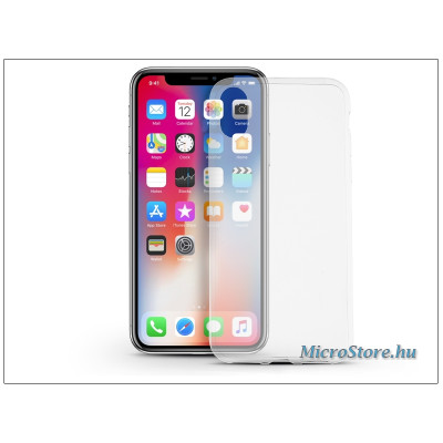 Ultra Slim Apple iPhone X Ultra Slim 0.3 mm szilikon hátlap tok, átlátszó 