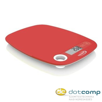 Hauser DKS-1064 digitális konyhai mérleg piros