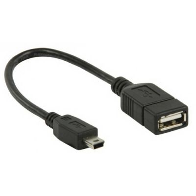 USB 2.0 mini OTG kábel 20cm