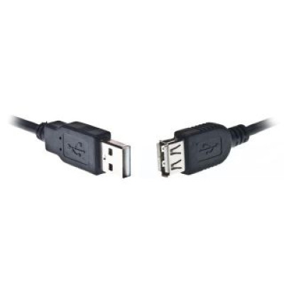 Gembird USB 2.0 A- A csatlakozó kábel, 75cm fekete CC-USB2-AMAF-75CM/300-BK