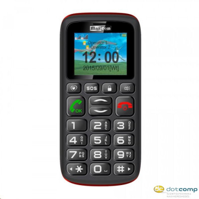 Maxcom MM428BB DualSIM mobiltelefon extra nagy gombokkal, vészhívóval (fekete) MM428BB