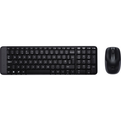 LOGITECH MK220 wireless billentyűzet + optikai egér Black Cordless.Black.USB.HUN