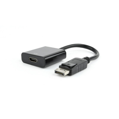 Gembird Displayport male to HDMI female adapter, 10cm, black, blister AB-DPM-HDMIF-002
